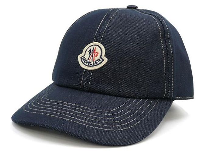 Moncler Denim Baseball Cap Blau - Ansicht 2