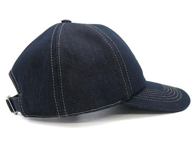 Moncler Denim Baseball Cap Blau - Ansicht 3