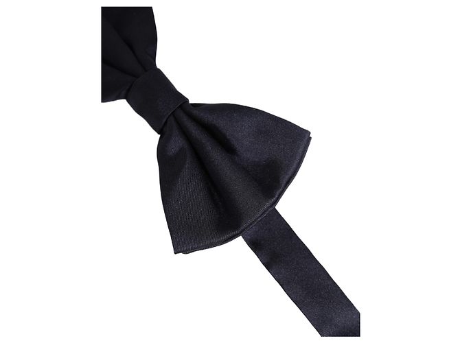 Dolce & Gabbana Papillon regolabile in seta blu scuro da uomo - vista 3