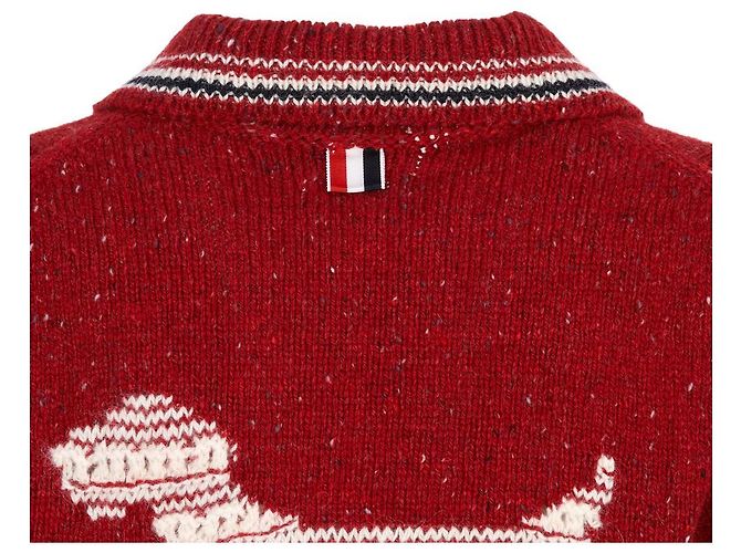 Thom Browne RWB Stripe Hector Pointel Cardigan - Ansicht 5