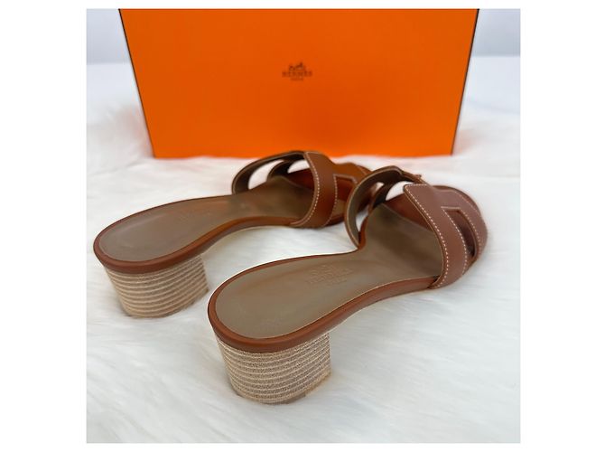 Hermès Sandali e Pantofole Oasis Gold - vista 4