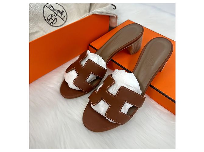 Hermès Sandali e Pantofole Oasis Gold - vista 5