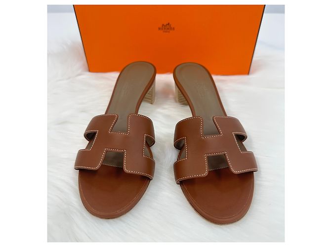 Hermès Sandali e Pantofole Oasis Gold - vista 6