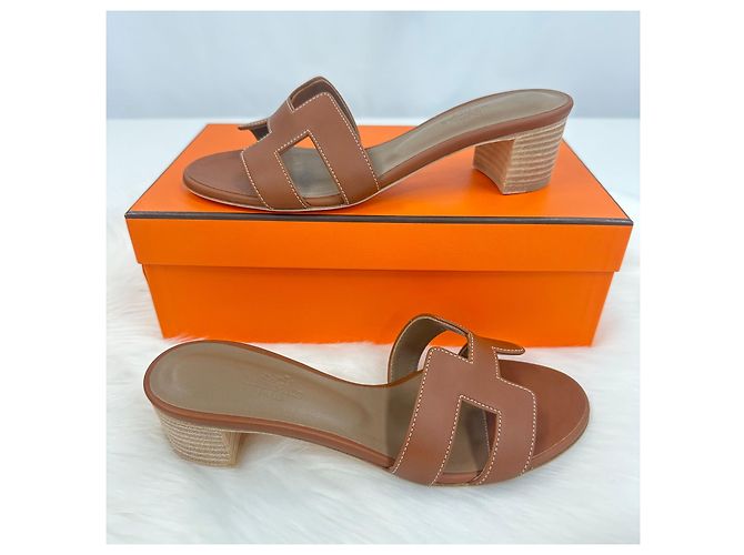 Hermès Sandali e Pantofole Oasis Gold - vista 7