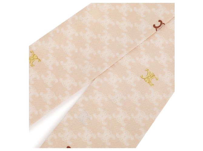 Foulard in twill di seta Céline Sabbia Bianco Ruggine - vista 6