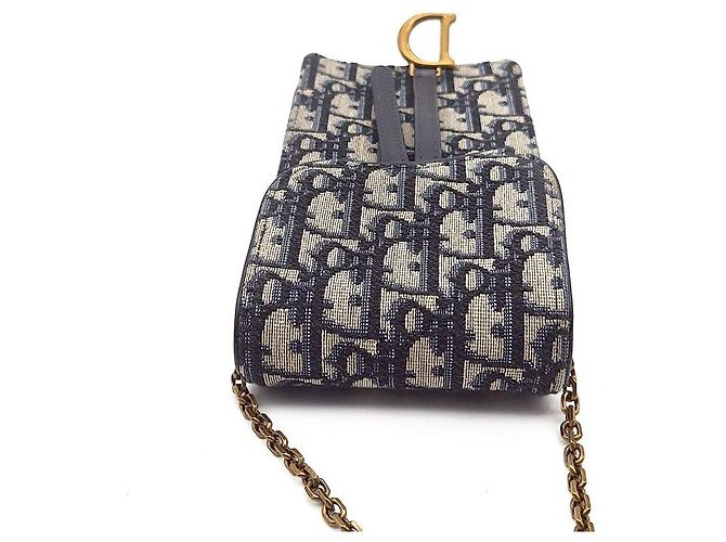 Dior Borsa Oblique Saddle Vertical Chain Crossbody Bag - vista 6