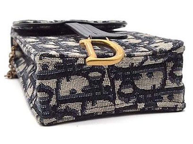 Dior Borsa Oblique Saddle Vertical Chain Crossbody Bag - vista 7