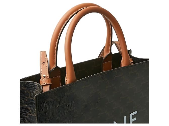 Céline mala Cabas Vertical Pequena Triope - vista 7