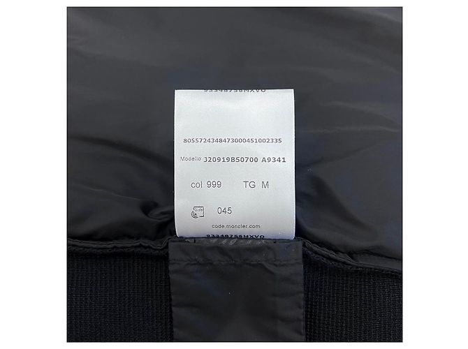 Moncler Gestrickter wattierter Wollcardigan Schwarz - Ansicht 11