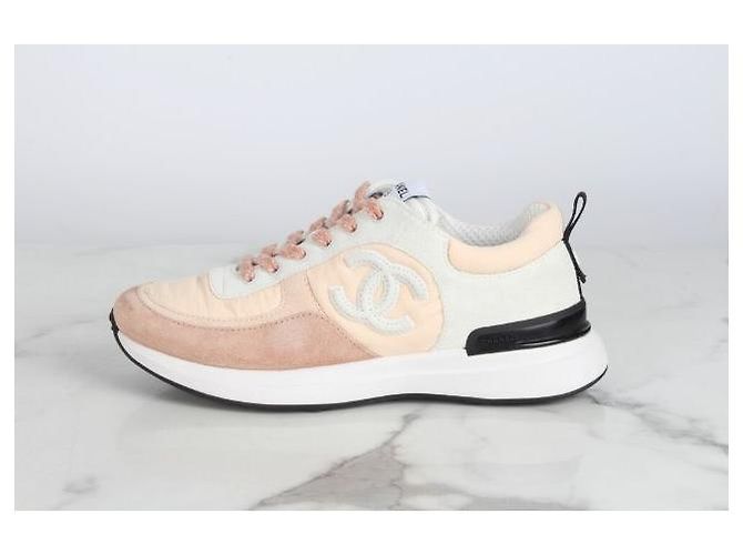 Chanel Sneakers da tennis in mesh CC - vista 3