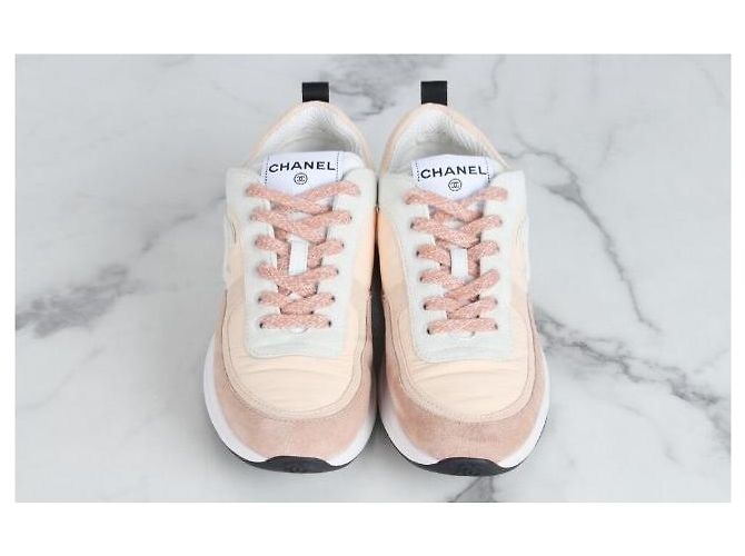 Chanel Sneakers da tennis in mesh CC - vista 7