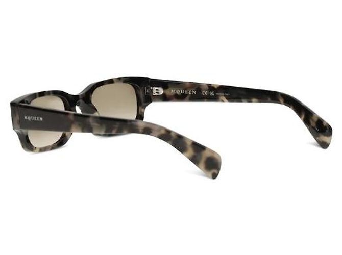 Alexander Mcqueen Gafas de sol de acetato marrón - vista 3
