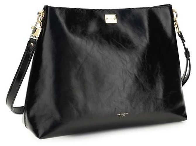 Dolce & Gabbana Borsa a tracolla Bos Taurus in pelle di vitello nera - vista 2