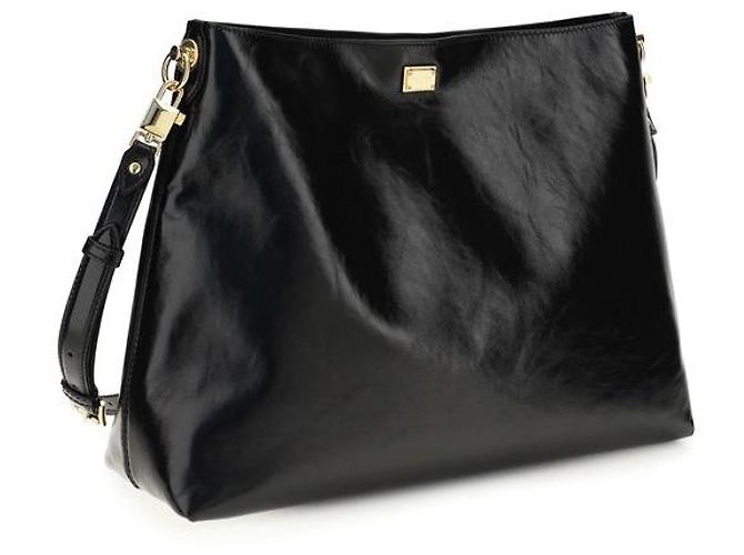 Dolce & Gabbana Borsa a tracolla Bos Taurus in pelle di vitello nera - vista 3