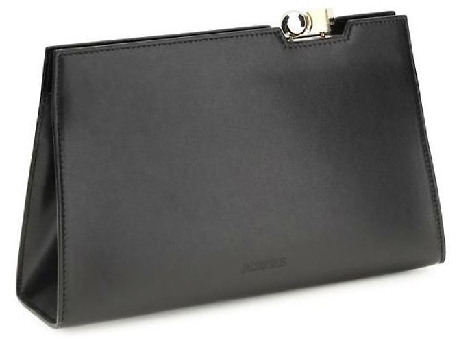 Jacquemus Borsa a tracolla Bos Taurus in pelle di vitello nera - vista 2