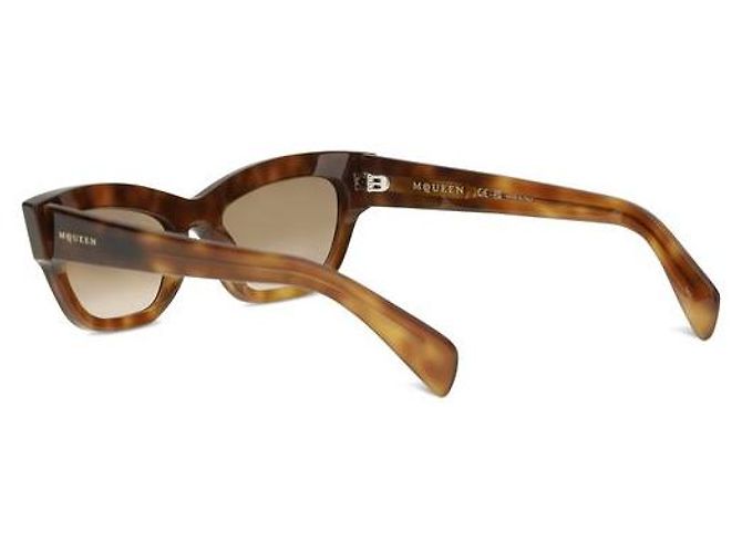 Alexander Mcqueen Braune Acetat-Sonnenbrille - Ansicht 3