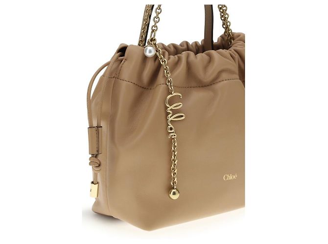 Chloé Borsa a tracolla Beige Lamb Ovis Aries - vista 4