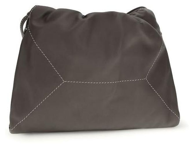 Brunello Cucinelli Borsa a tracolla Bos Taurus in pelle di vitello marrone - vista 3