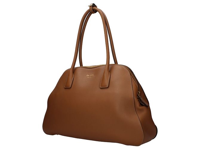 Prada Borsa a tracolla in pelle marrone - vista 2