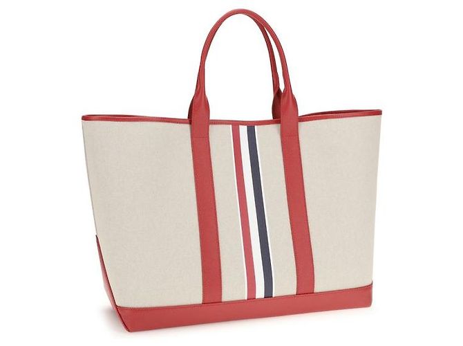 Thom Browne Borsa a tracolla in tessuto rossa - vista 3