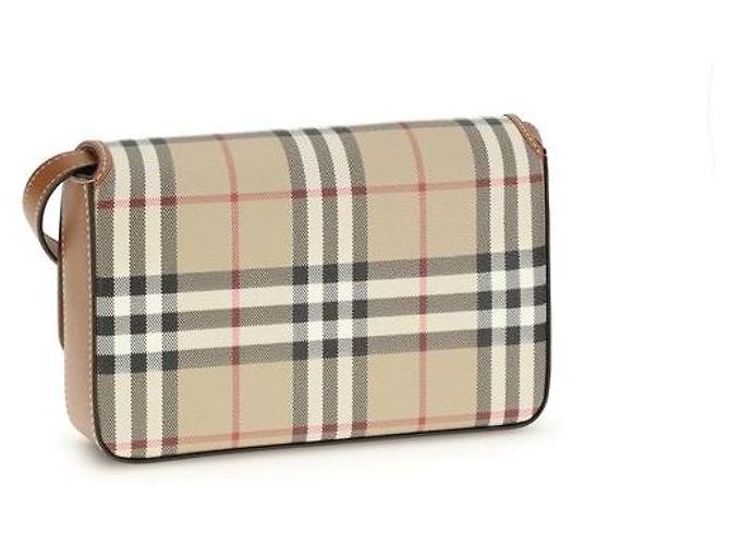Burberry Cartera de poliuretano beige - vista 3