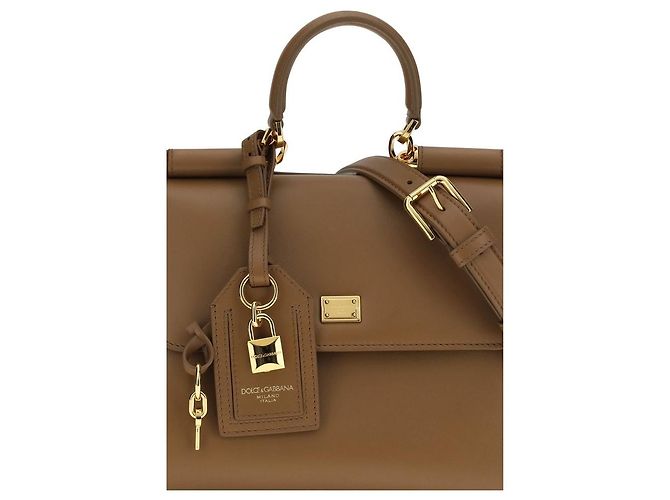 Dolce & Gabbana Borsa a tracolla Bos Taurus in pelle di vitello marrone - vista 4