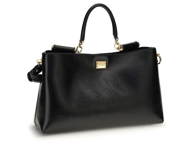 Dolce & Gabbana Borsa a tracolla Bos Taurus in pelle di vitello nera - vista 2