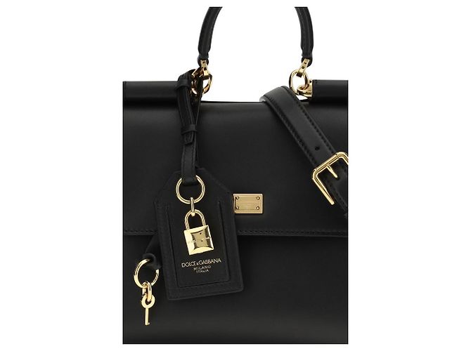 Dolce & Gabbana Borsa a tracolla Bos Taurus in pelle di vitello nera - vista 4