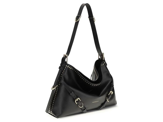 Givenchy Borsa a tracolla Bos Taurus in pelle di vitello nera - vista 2