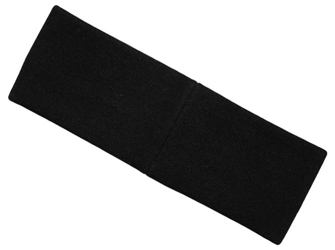 Dolce & Gabbana Fascia per Capelli in Cashmere Logo Bianco e Nero da Uomo - vista 3