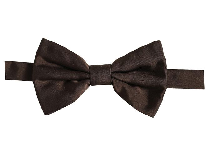 Dolce & Gabbana Papillon regolabile in % di seta marrone da uomo - vista 4