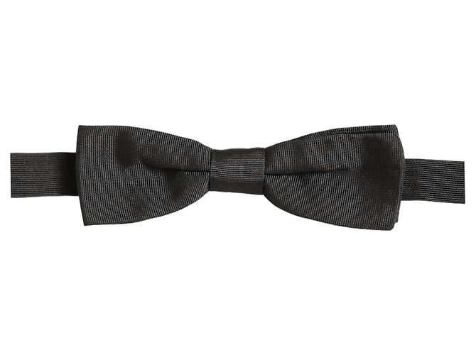 Dolce & Gabbana Papillon regolabile da uomo nero % cotone - vista 3