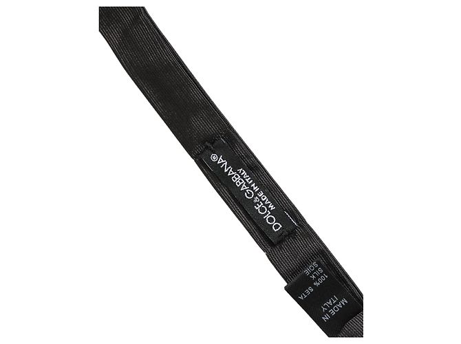 Dolce & Gabbana Papillon regolabile da uomo nero % cotone - vista 4