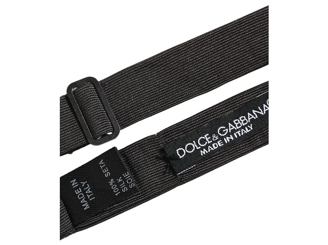 Dolce & Gabbana Papillon regolabile da uomo nero % cotone - vista 5