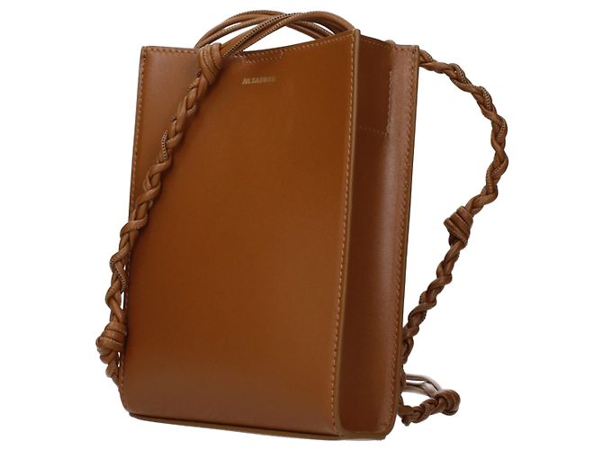 Jil Sander Borsa a tracolla in pelle marrone - vista 2