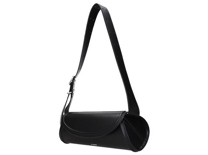 Jil Sander Borsa crossbody in pelle nera - vista 2