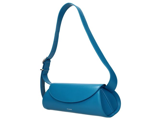 Jil Sander Borsa crossbody in pelle blu - vista 2