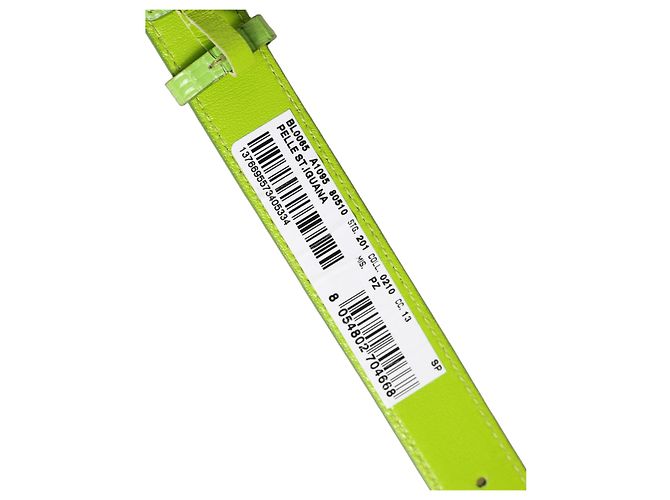 Dolce & Gabbana Pulseira strap com fivela dourada em couro texturizado verde - vista 3