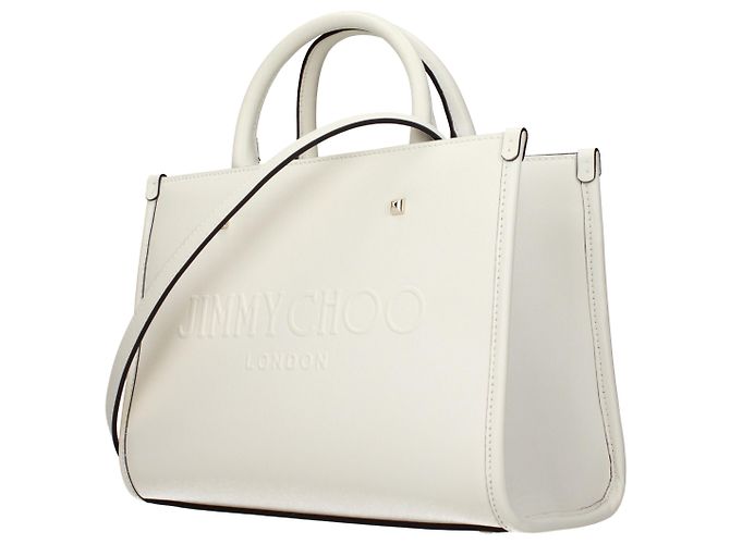 Jimmy Choo Borsa a mano in pelle bianca - vista 2