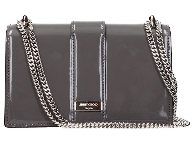 Jimmy Choo Borsa a tracolla in pelle grigia - vista 3