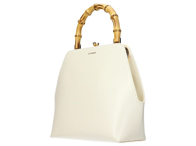 Jil Sander Sac à main en cuir beige - vue 2