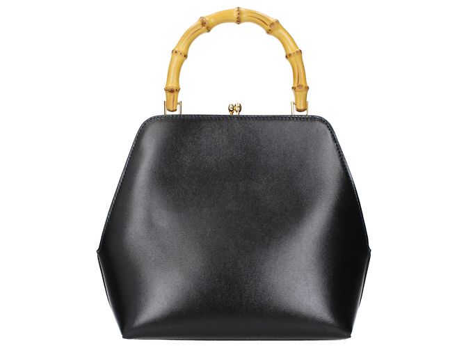 Jil Sander Borsa a mano in pelle nera - vista 3