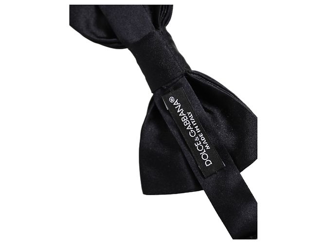 Dolce & Gabbana Papillon regolabile da uomo blu scuro in % seta - vista 4