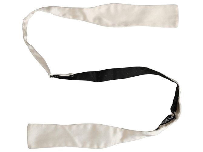 Dolce & Gabbana Papillon regolabile in % seta bianca da uomo - vista 2