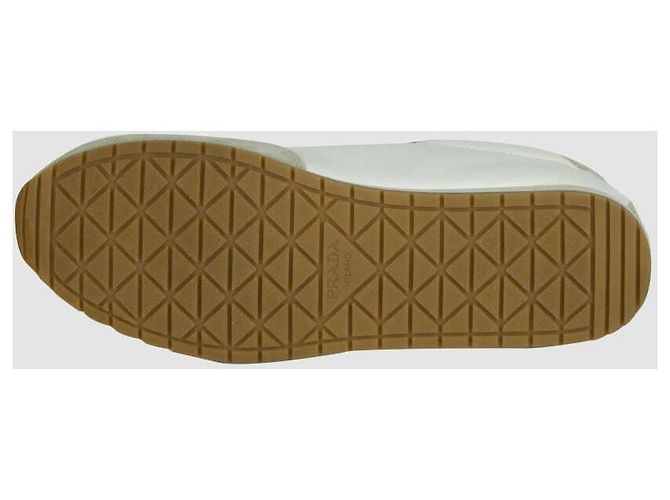 Prada Sapatilhas em pele nappa e camurça - vista 6