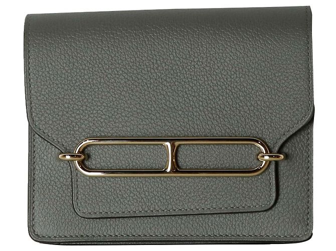 Cartera Slim Hermès de piel marrón - vista 2