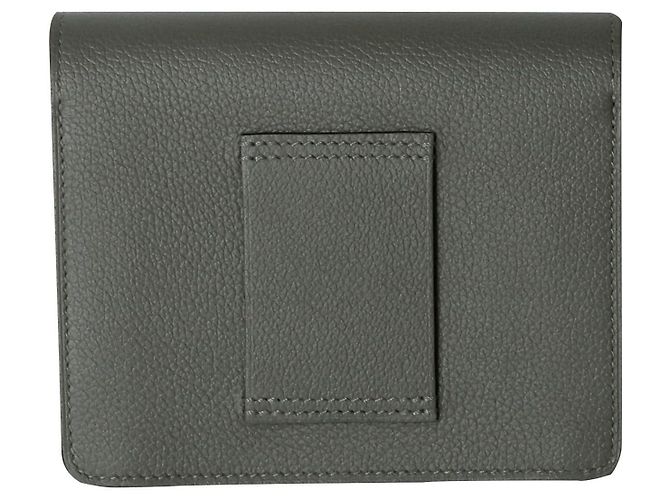 Cartera Slim Hermès de piel marrón - vista 4
