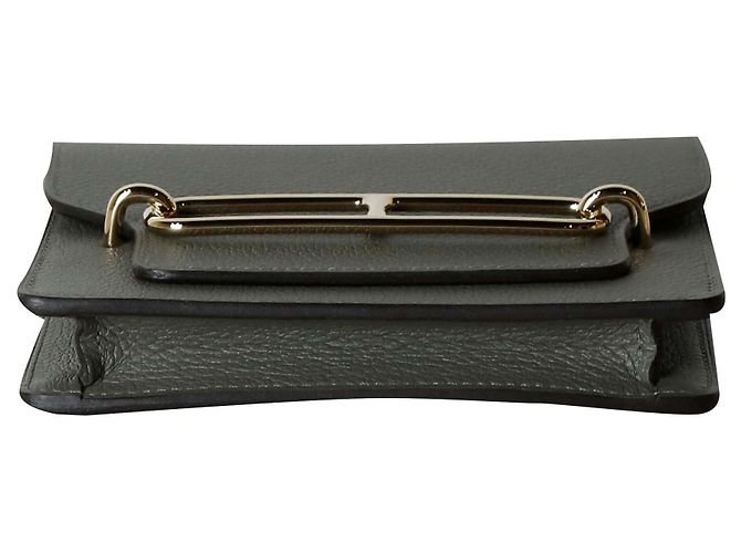 Cartera Slim Hermès de piel marrón - vista 5