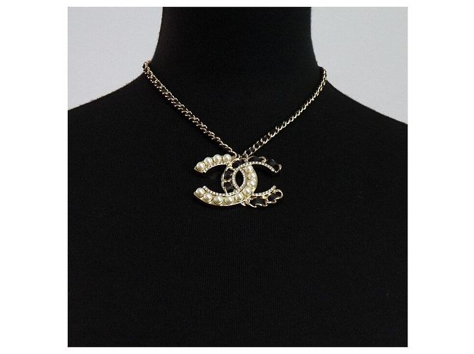 Chanel Collana da donna CC Pearl Crystal Logo - vista 2