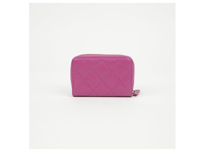 Chanel Portacarte con zip Logo CC - vista 3